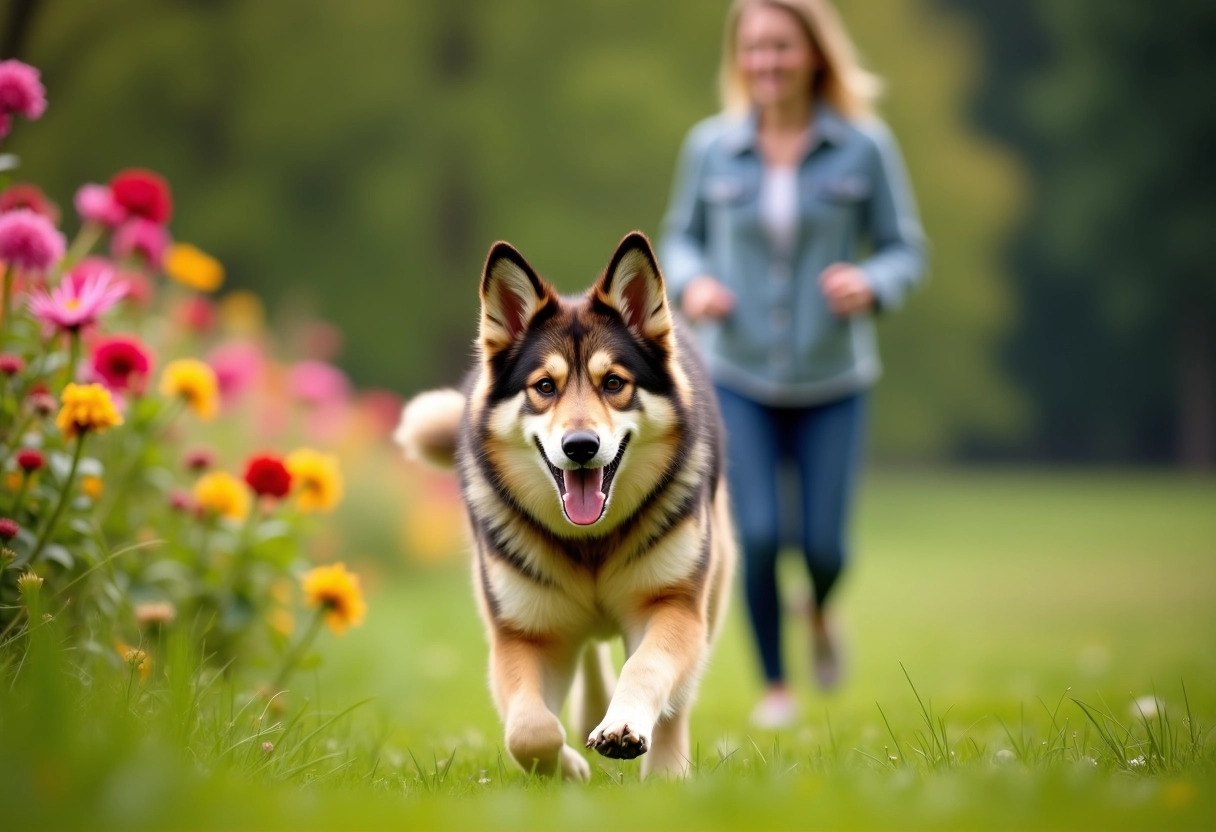 croisé husky berger allemand